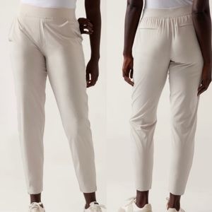 Athleta Brooklyn Mid Rise Ankle Pant Abalone Grey size 2 NWOT